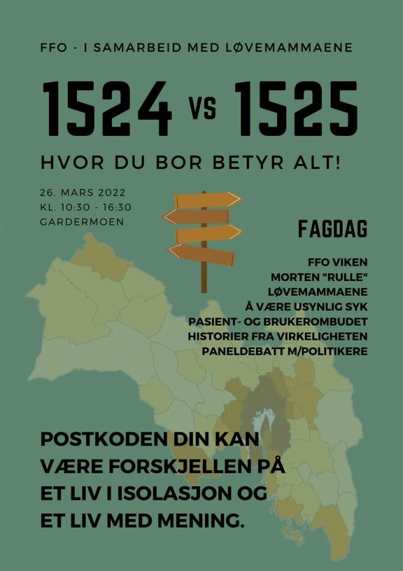 Plakat med tittel "1524 vs 1525, Hvor du bor betyr alt!"