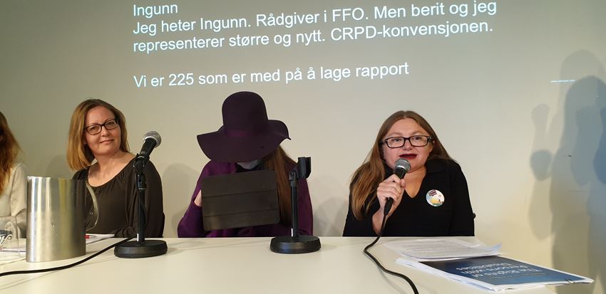 Ingunn Westerheim på seminar om CRPD på Litteraturhuset