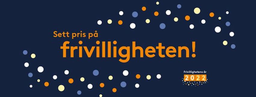 plakat sett pris på frivilligheten