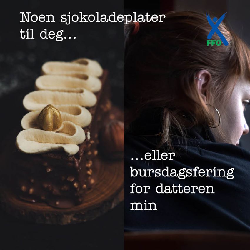 Sjokolade til deg eller bursdagsfeiring for datteren min