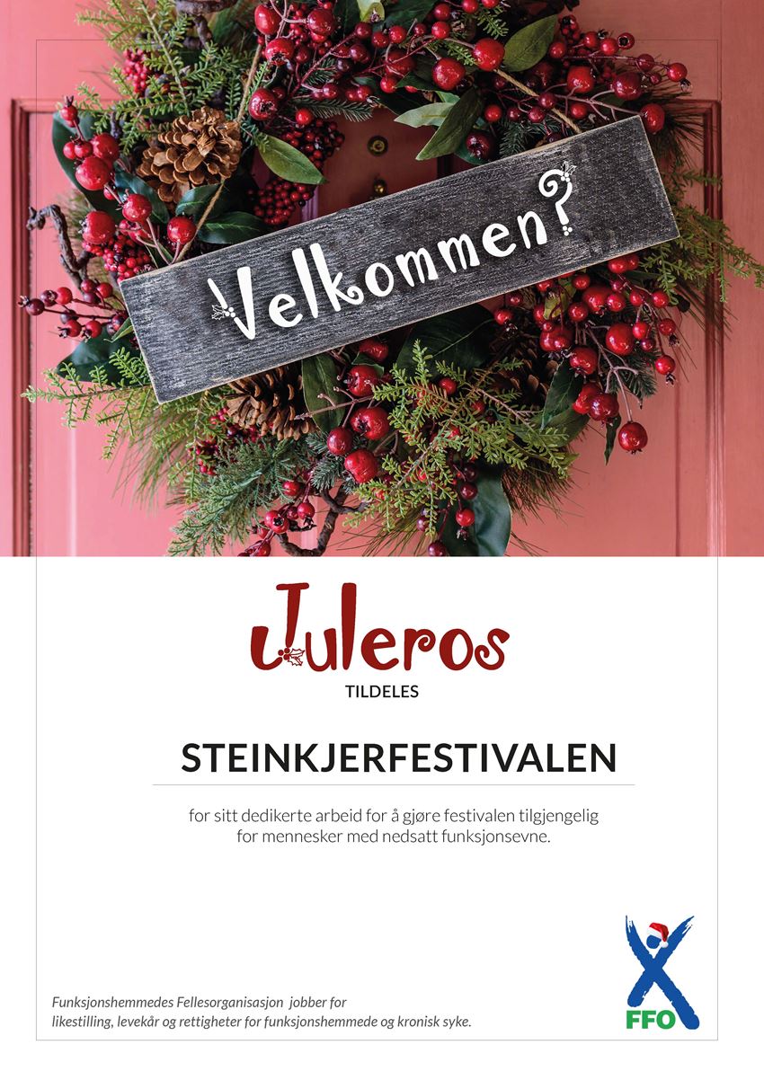 Juleros diplom Steinkjerfestivalen